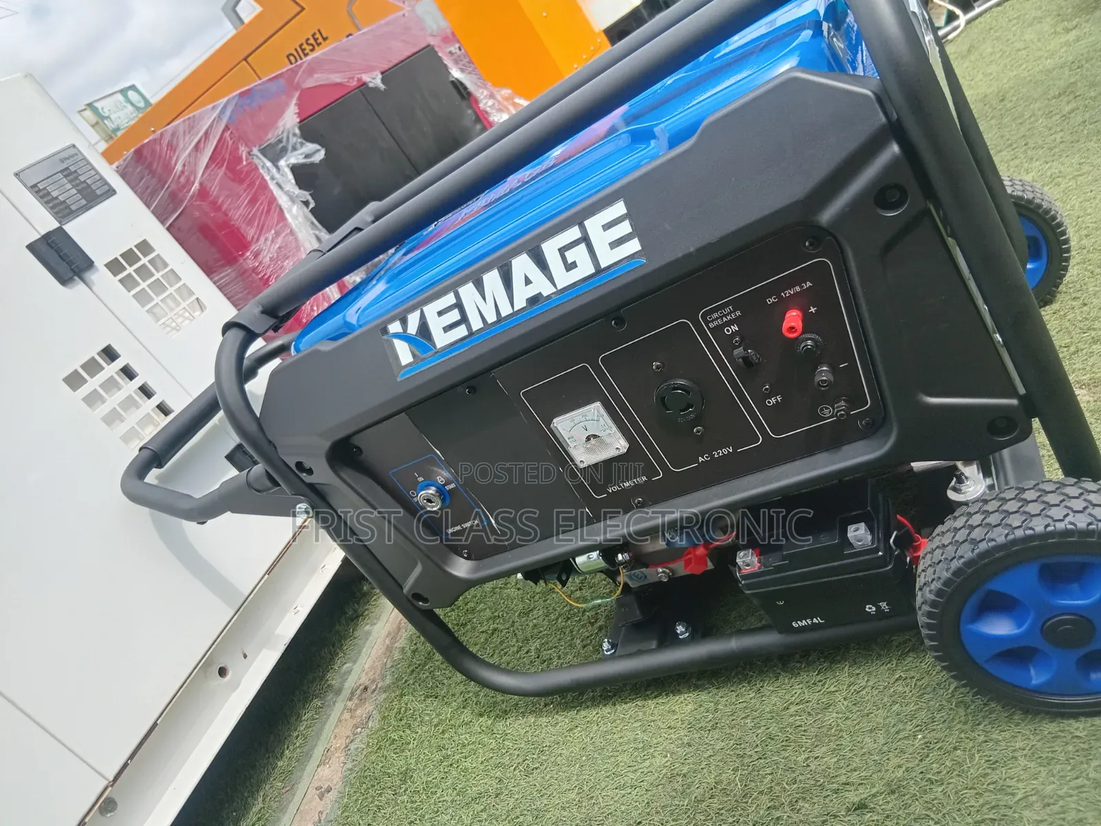 Kemage 7.5KVA Generator With Wheels and Handles – 1 Year Warranty
