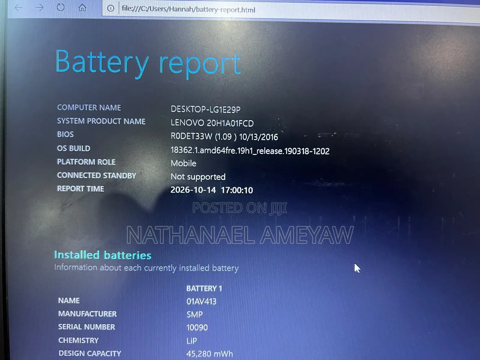 Laptop Lenovo ThinkPad E470 8GB Intel Core i3 HDD 500GB