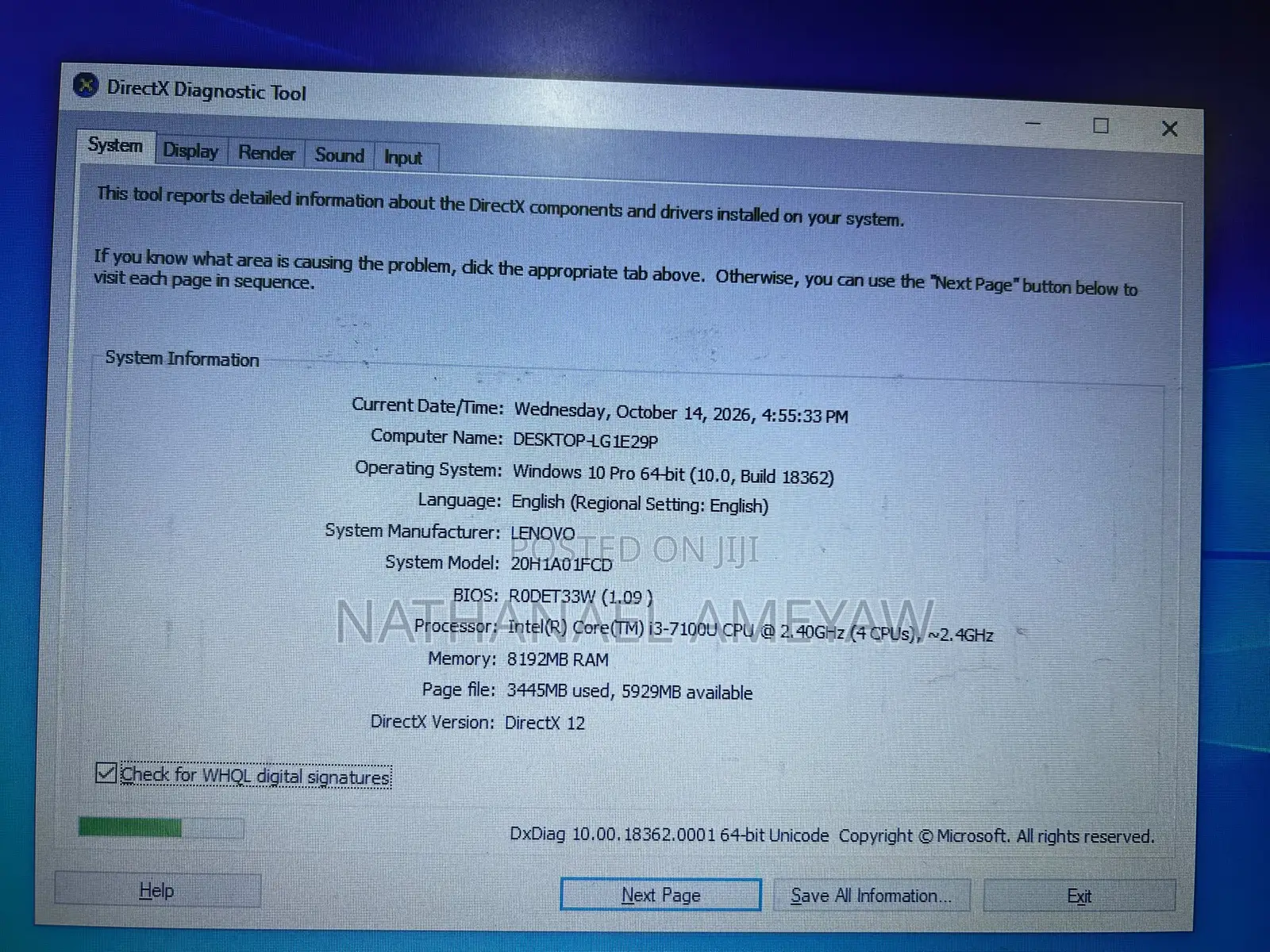 Laptop Lenovo ThinkPad E470 8GB Intel Core i3 HDD 500GB