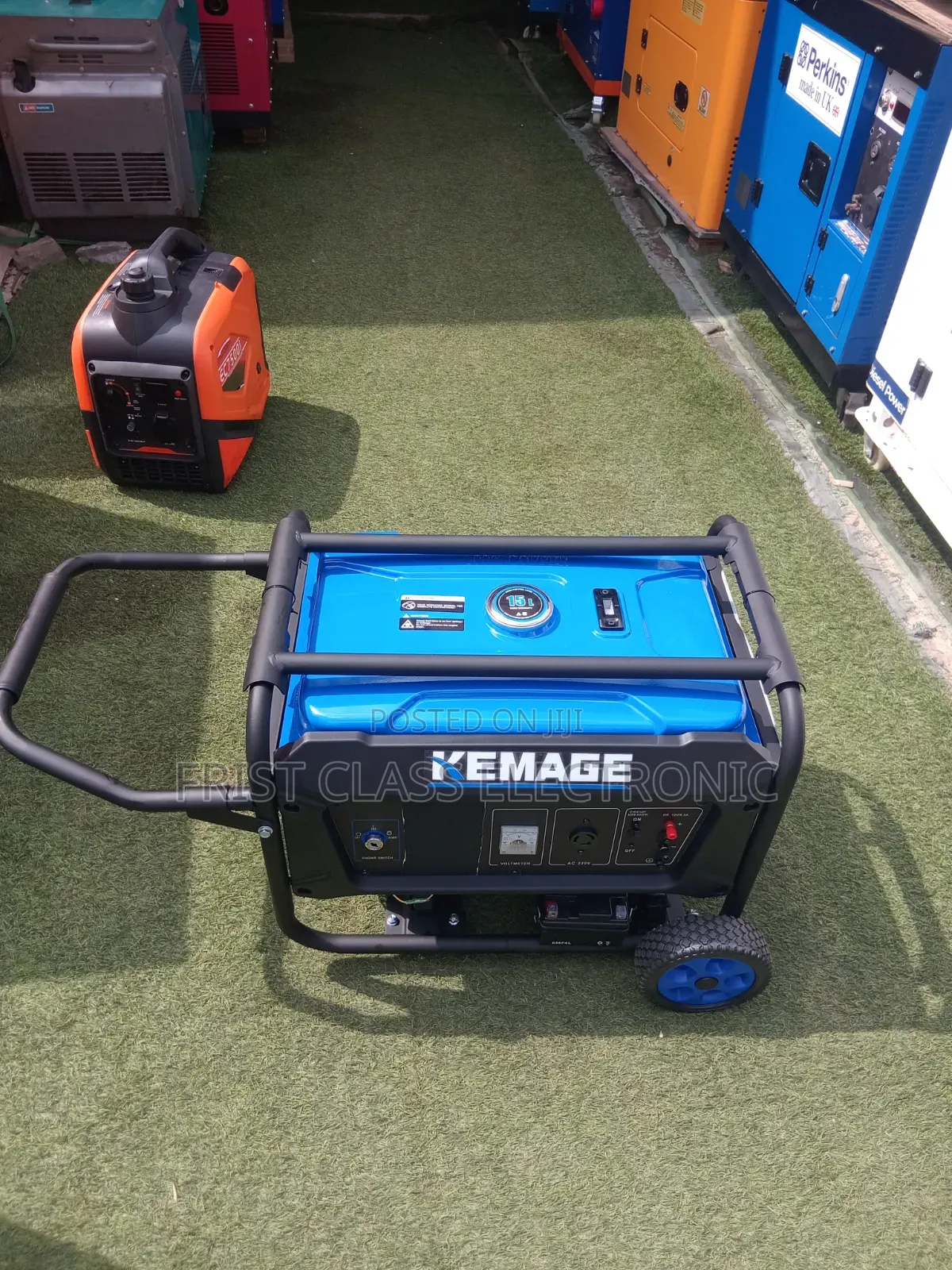 Original Kemage 7.5KVA Generator With Wheels, Handles and Warranty