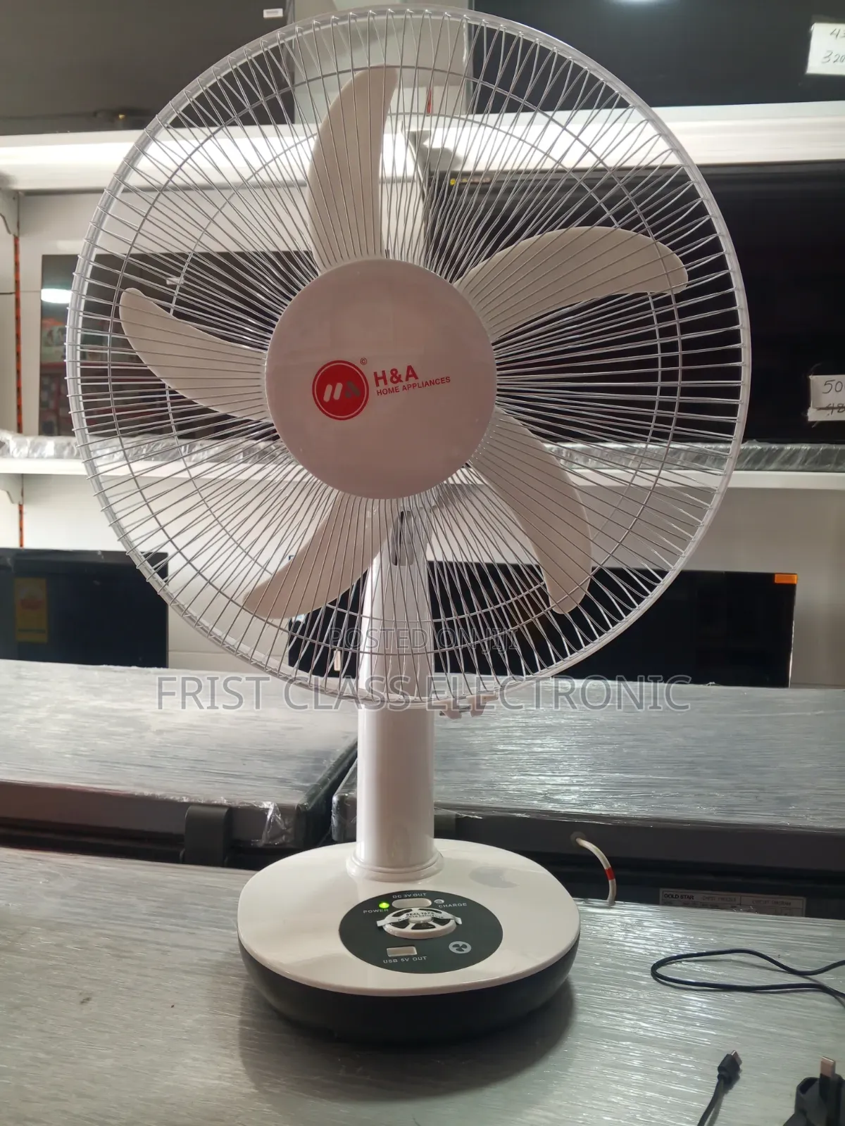 16"Rechargeable Table Fan -AC/Dc Operated