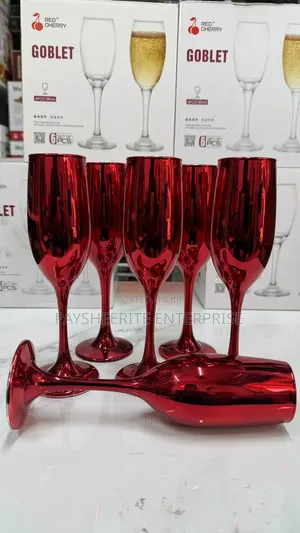 6 Sets Champaign Wine Glass 180gh
