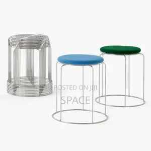 Round Chrome Frame Stool – Durable & Comfortable