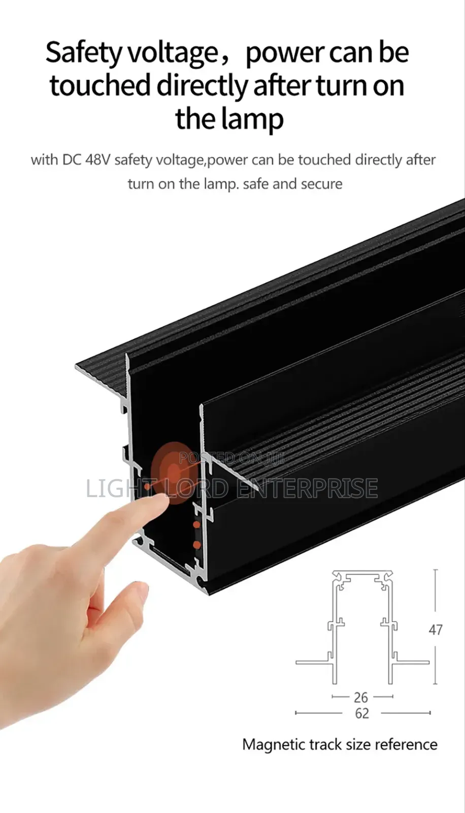 Xx774-- Magnetic Aluminum Rail 3meters
