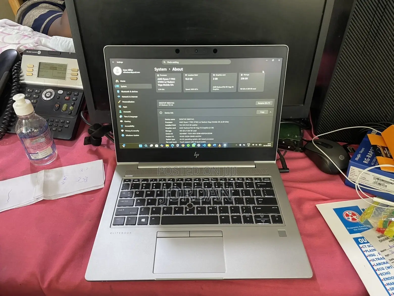 Laptop HP EliteBook 735 G6 16GB AMD Ryzen 7 SSD 256GB