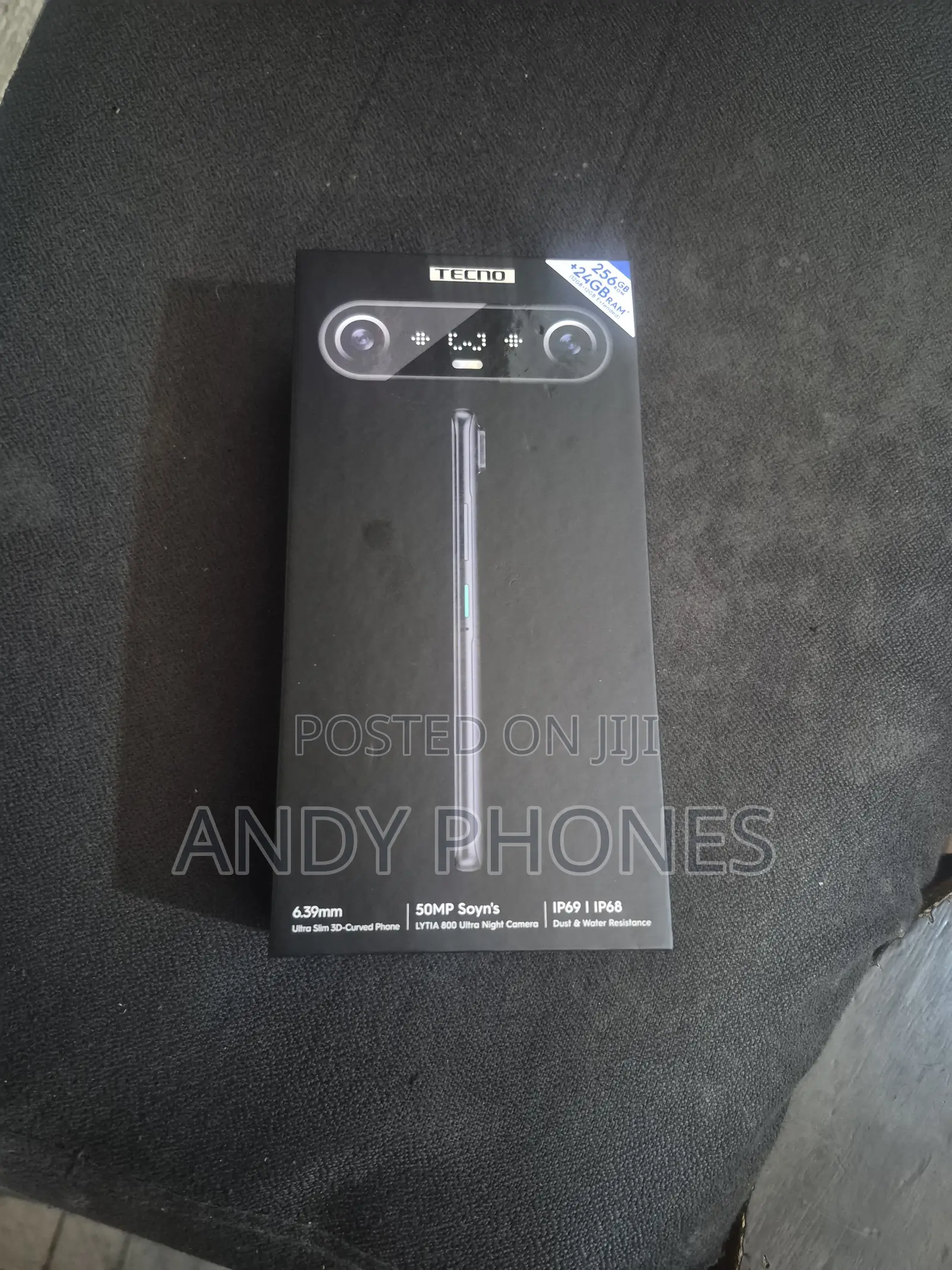 New Tecno Camon Slim 256 GB Black