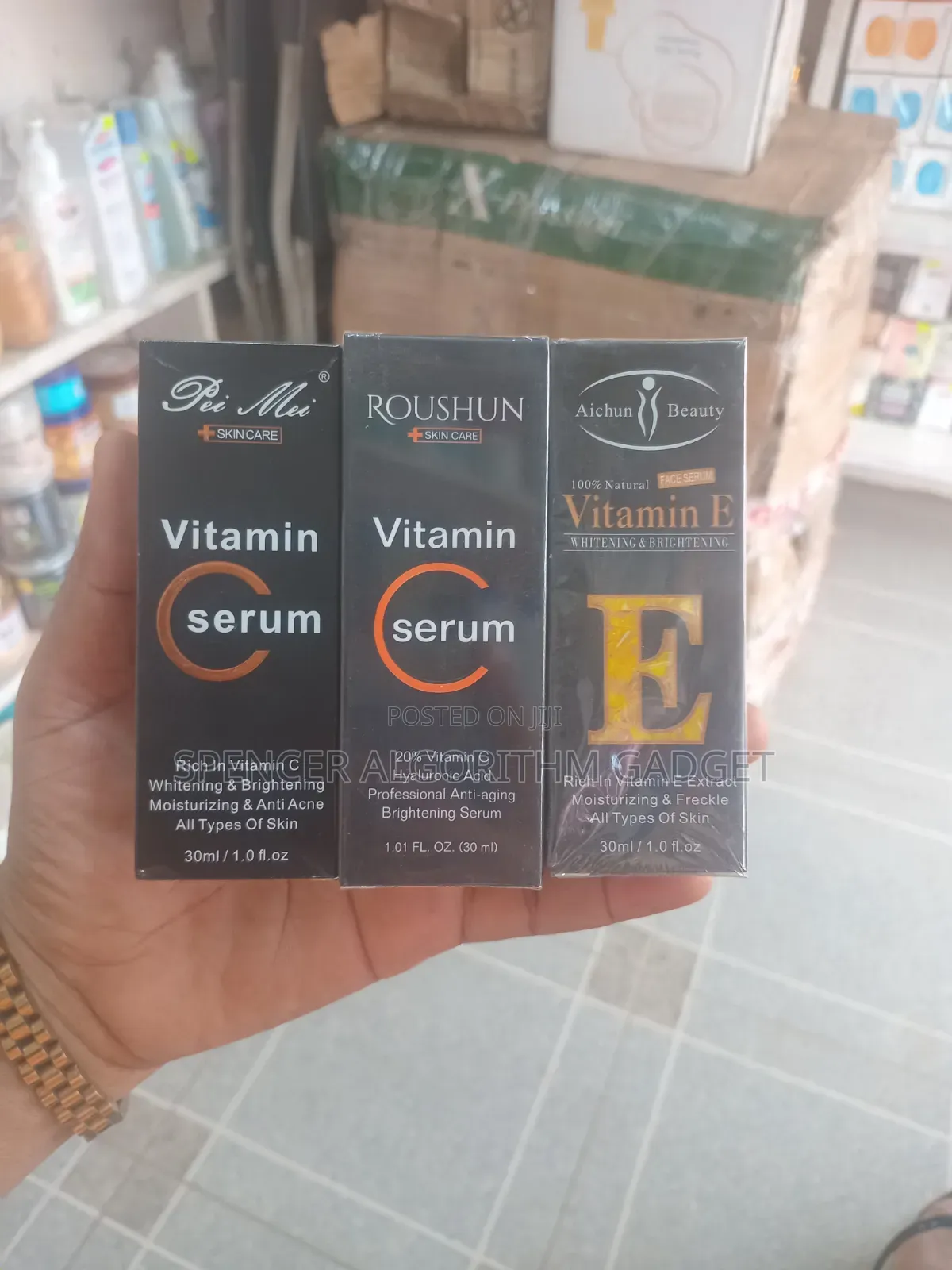 Aichun Beauty/ Pei Mei/ Roshun/Vitamin C/E Serum-50gh Each