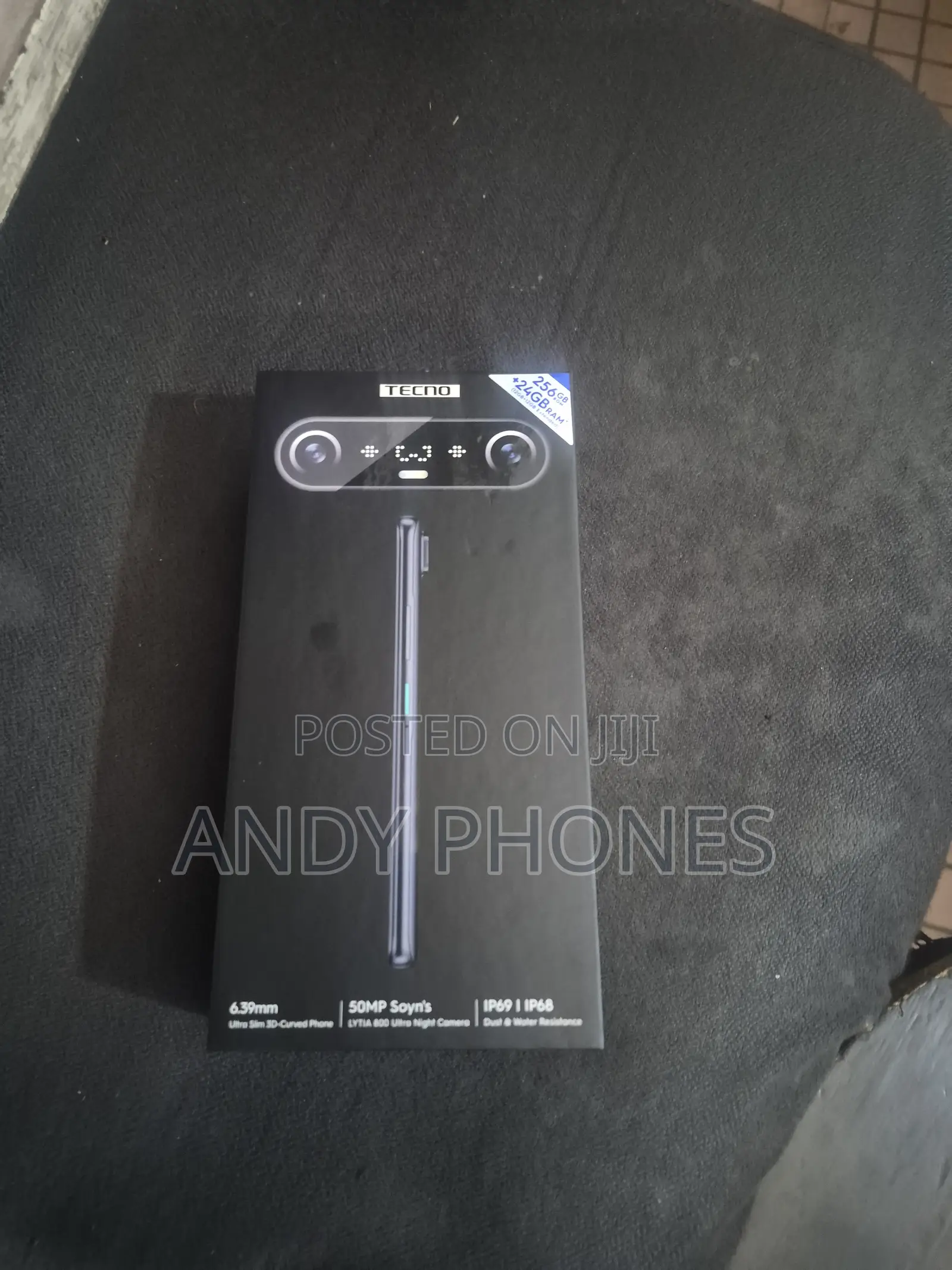 New Tecno Camon Slim 256 GB Black