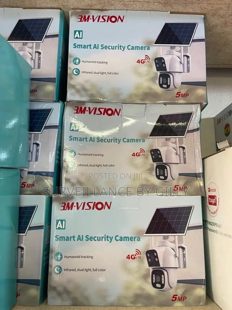 4G Dual Lens Camera With 2 Solar Panels , V380Pro