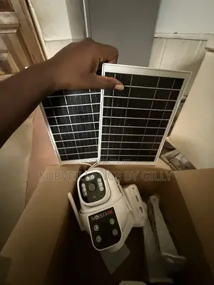 4G Dual Lens Camera With 2 Solar Panels , V380Pro