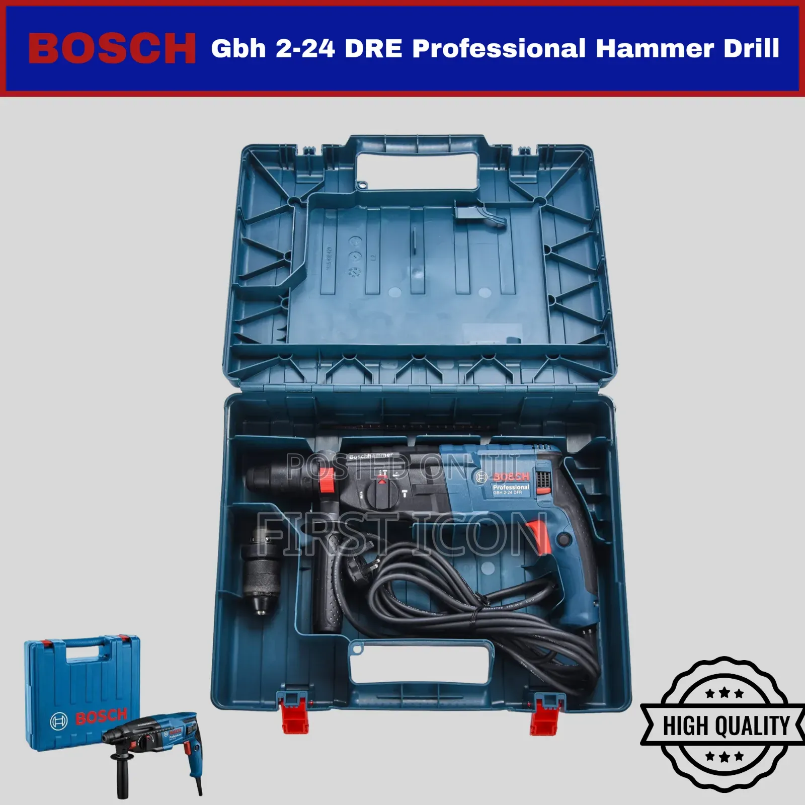 Bosch GBH 2-24 DRE Rotary Hammer Drill – 790W SDS Plus