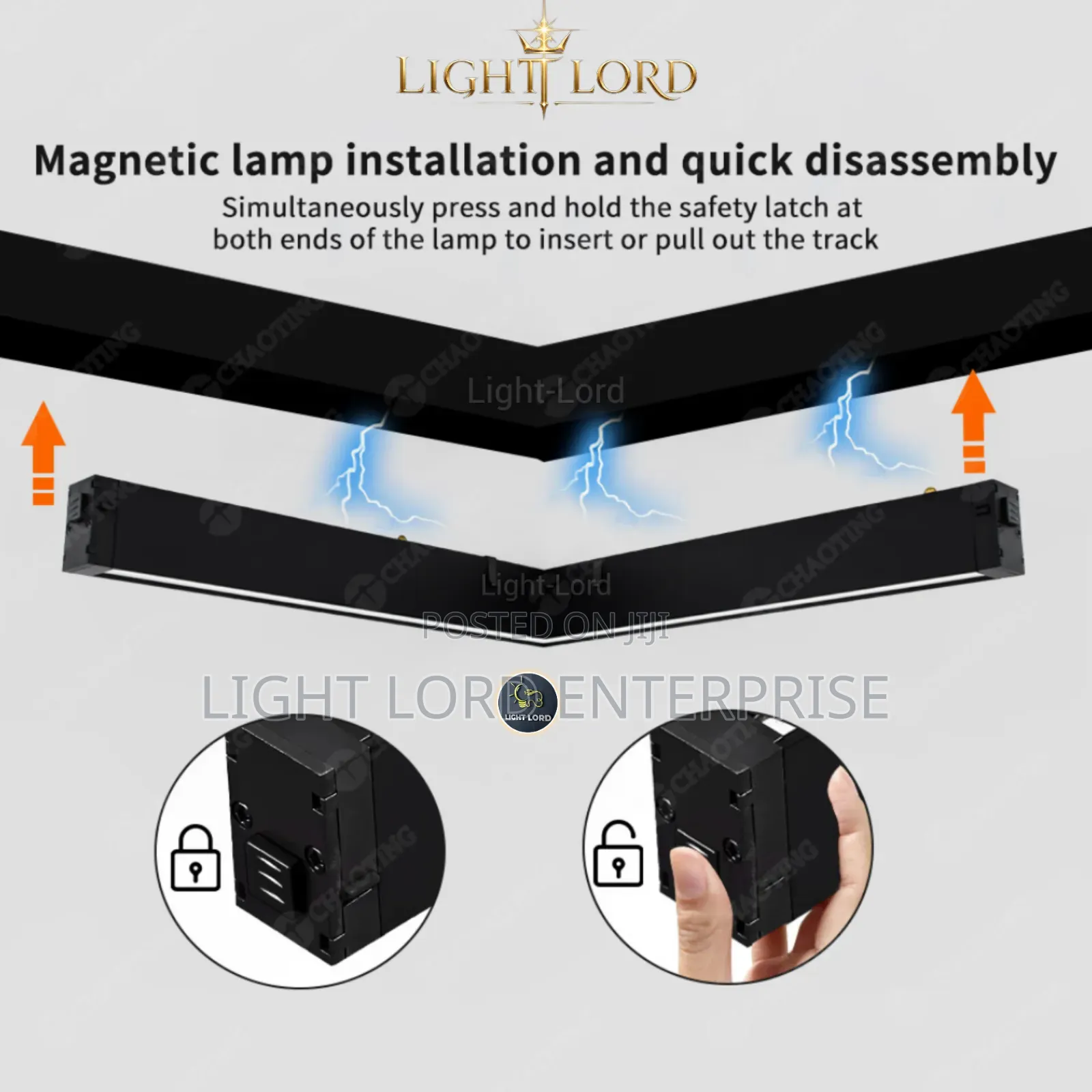 Magazine Base 48V Magnetic L Flood Light