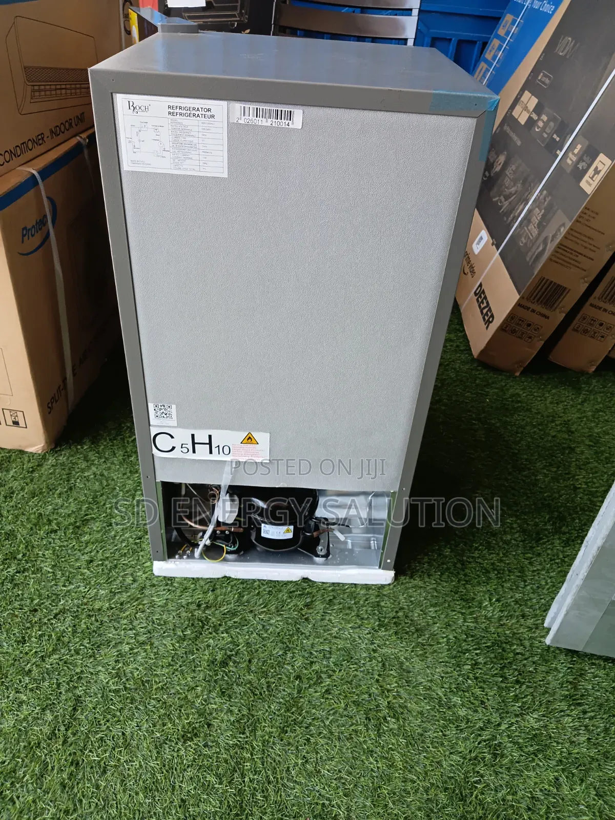 Roch Fridge 90l - Table Top - Black Glass