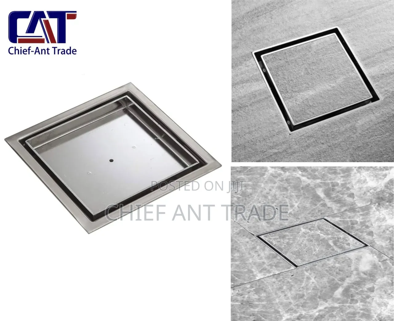 Floor Drains 10cm Silver 555
