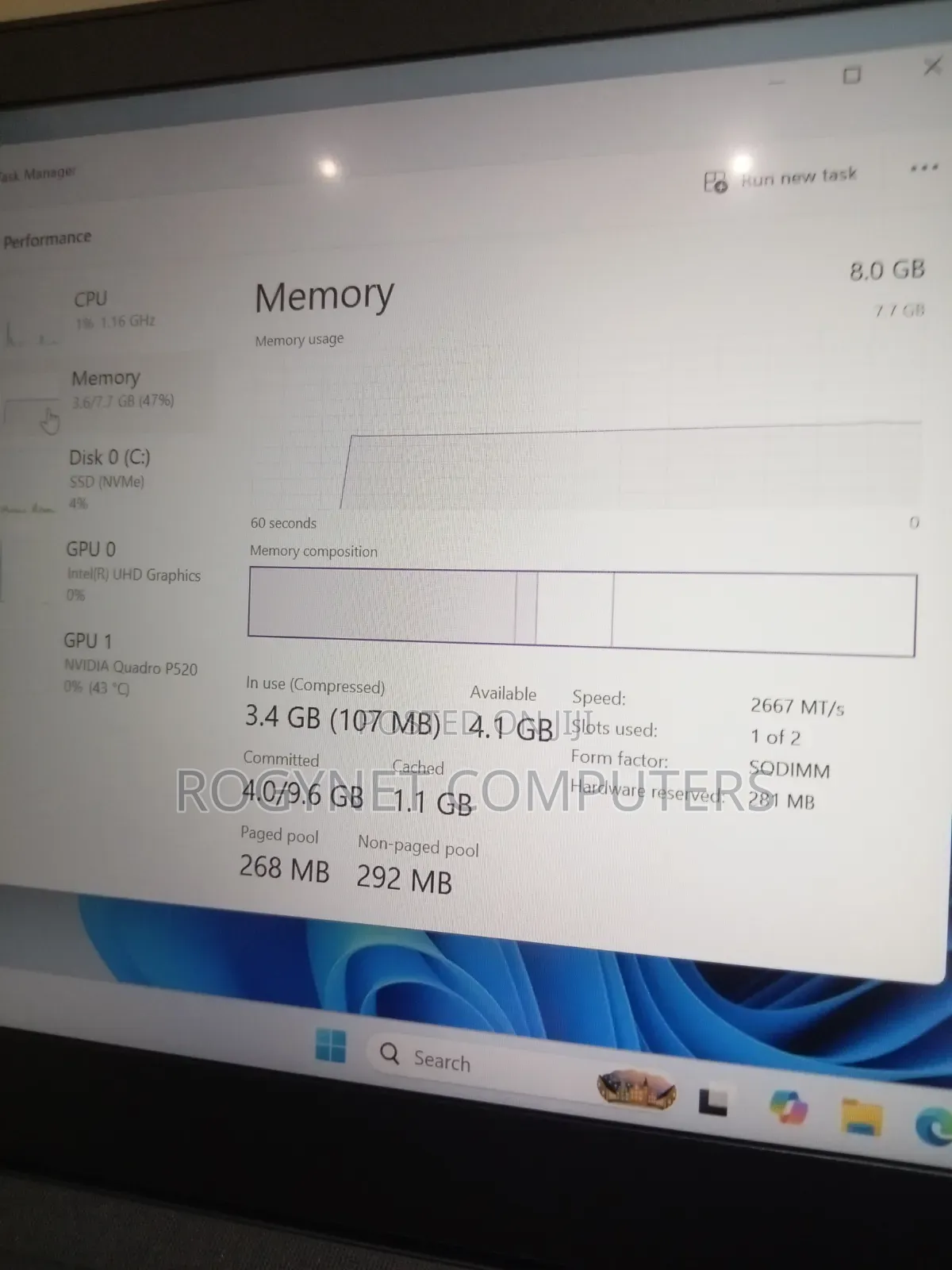 Laptop Lenovo ThinkPad P14s 8GB Intel Core i5 SSD 256GB