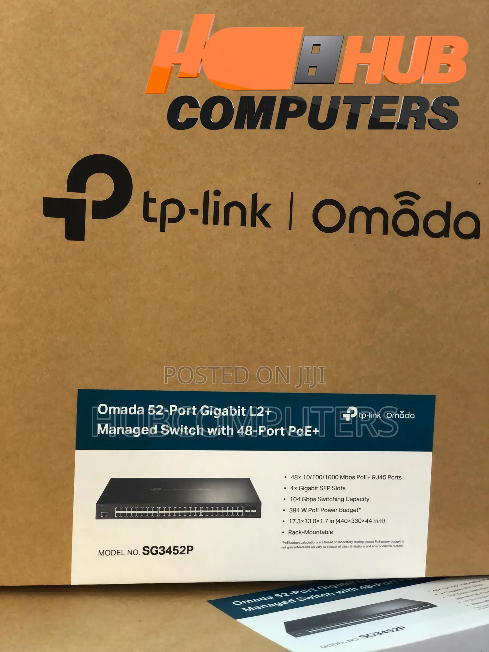 TP-Link SG3452P 52 Port Gigabit L2+ Managed Switch With 48 Port PoE+