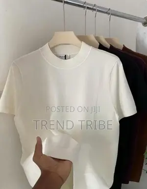 Round Neck Stripe and Plain Shirt