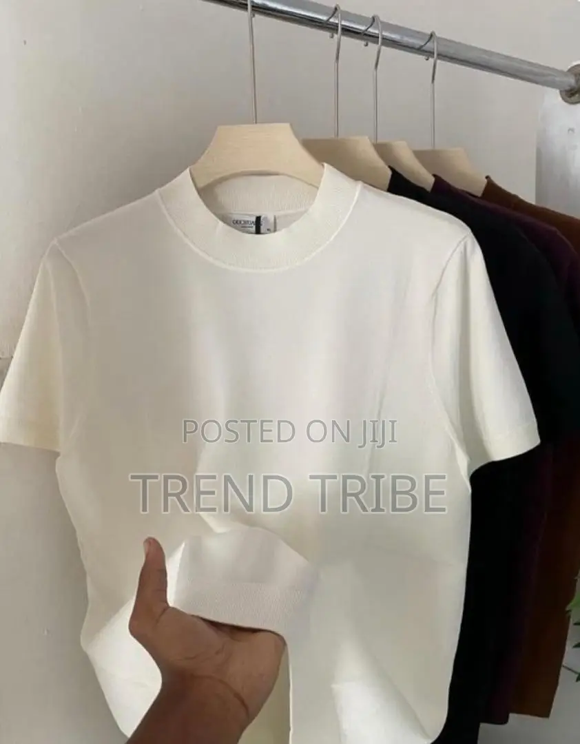 Round Neck Stripe and Plain Shirt