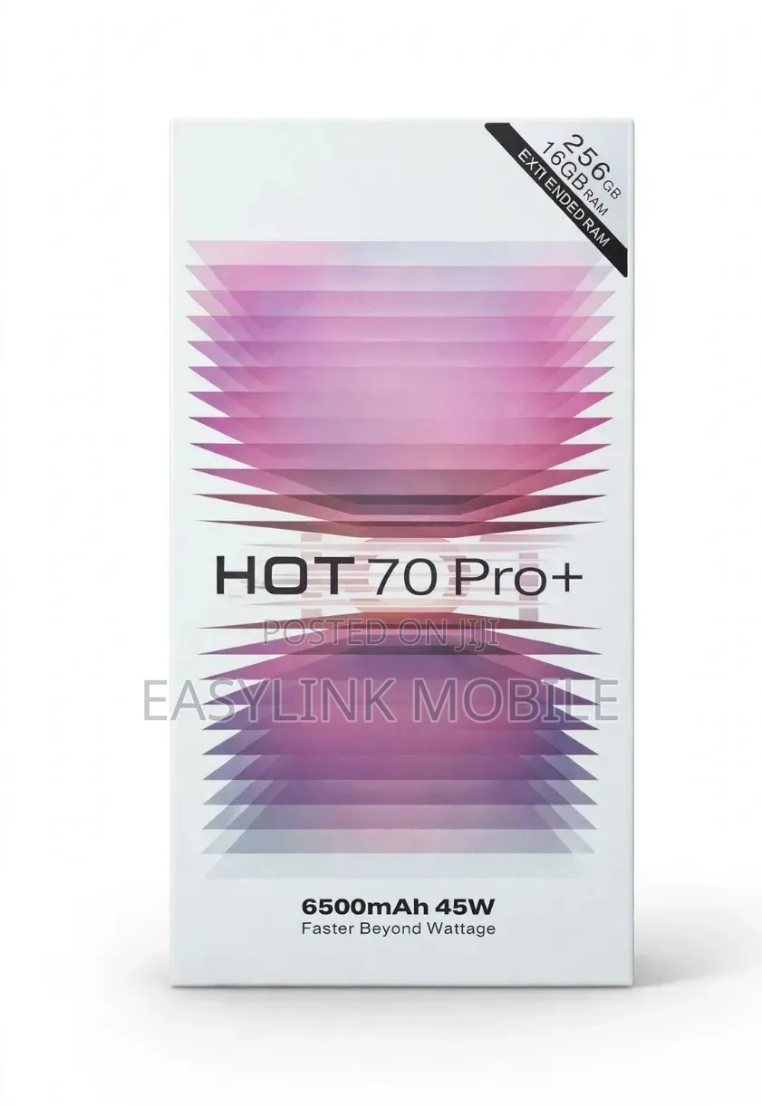 New Infinix Hot 70 Pro 5G+ 256 GB Black
