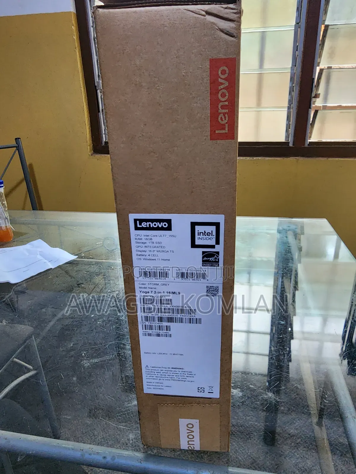 New Laptop Lenovo Yoga 7 15ITL5 16GB Intel Core Ultra 7 SSD 1T