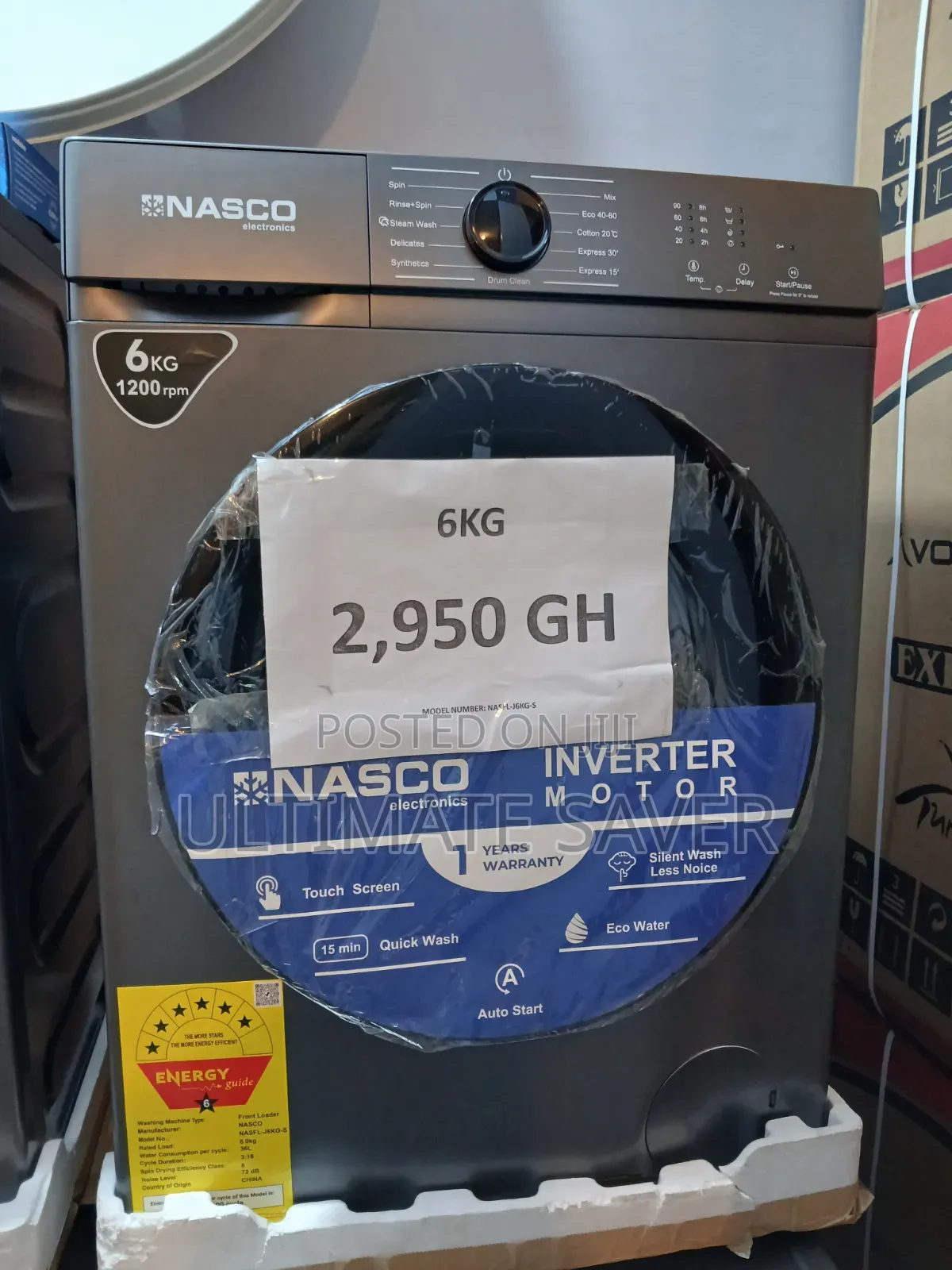 Washing Machine Front Load 6kg