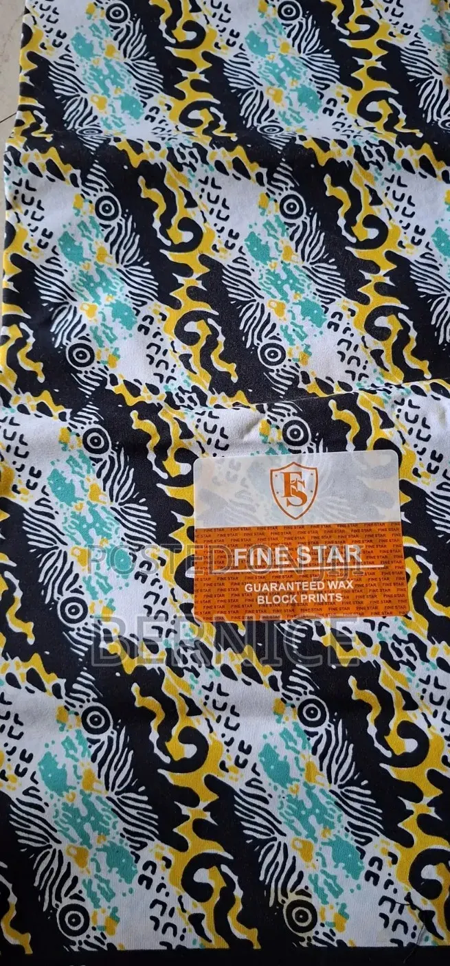 Multi-Color Abstract Print Fabric