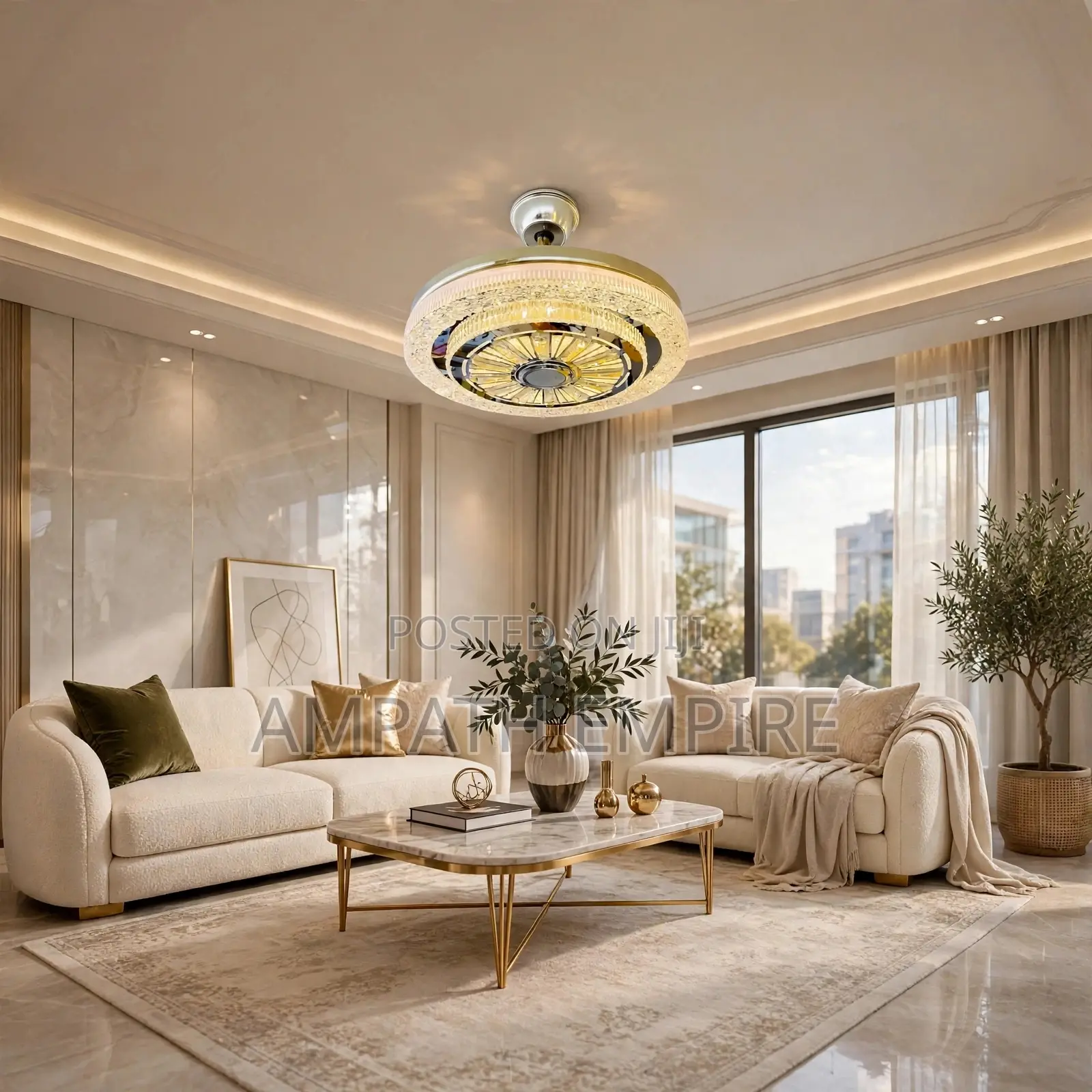 Modern Crystal Chandelier 8 Lights 72w Bluetooth Speaker Voice Control