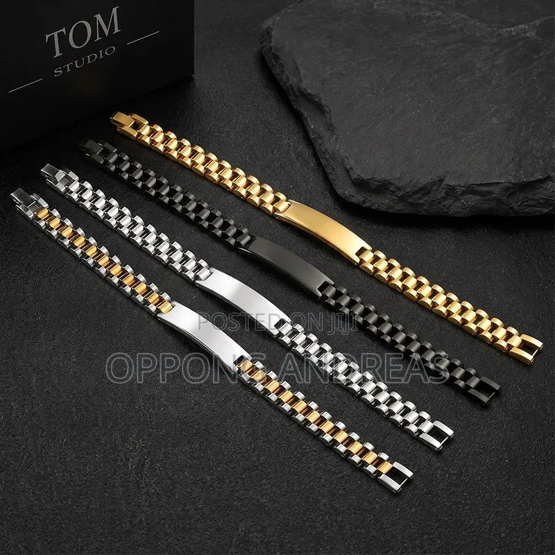 Non-Fading, Long-Lasting Stainless Steel Link Bracelets