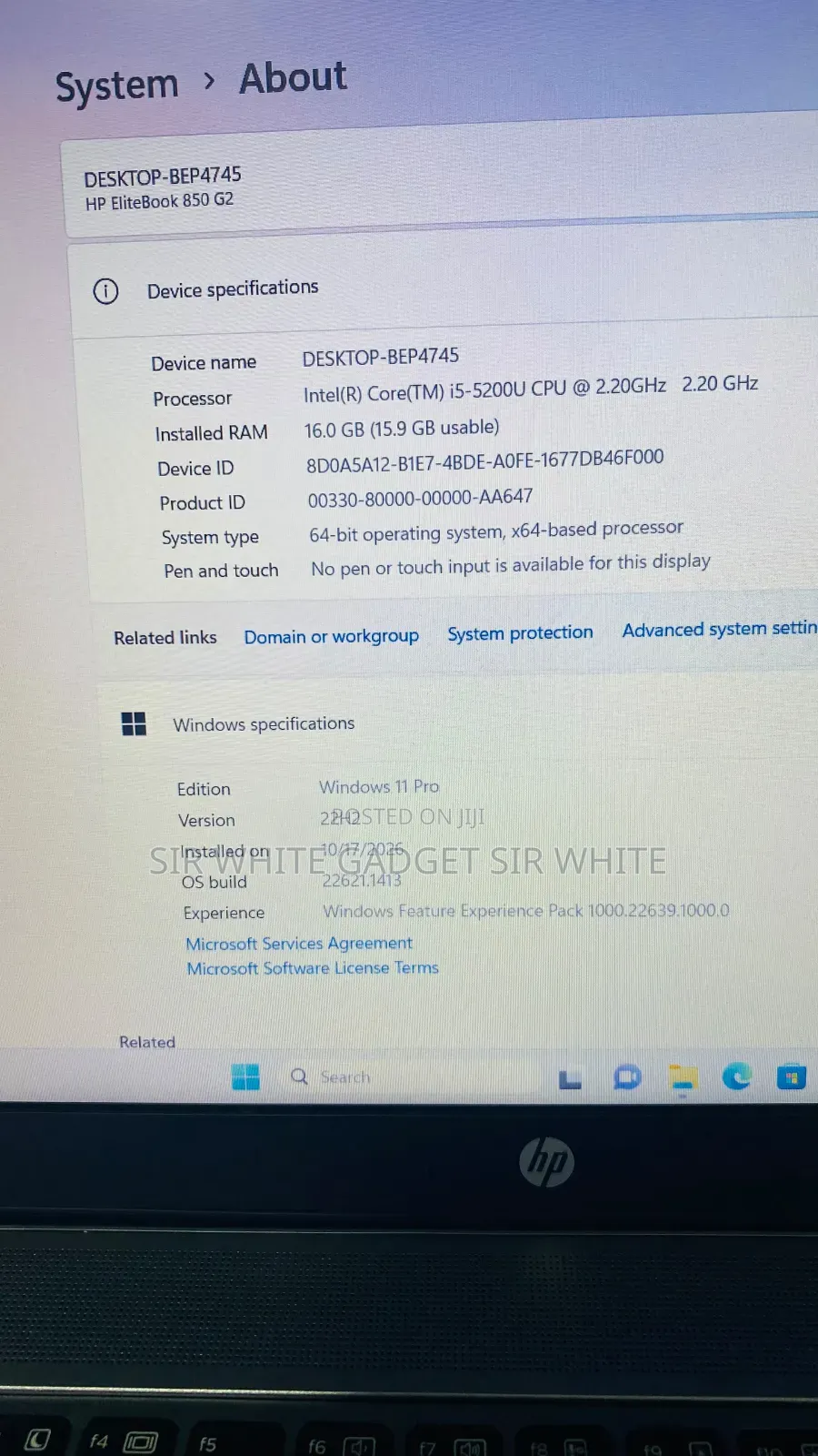Laptop HP EliteBook 850 G2 16GB Intel Core i5 SSD 256GB