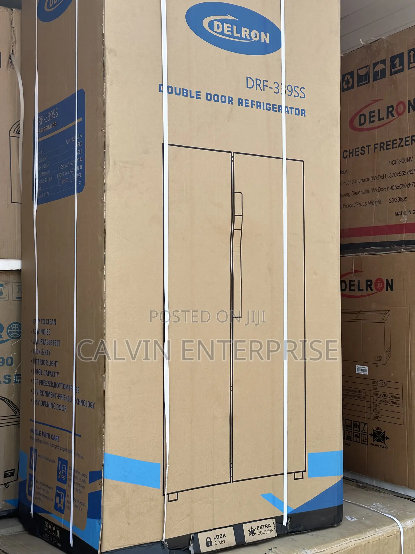 Delron Double Door Refrigerator DRF-339ss