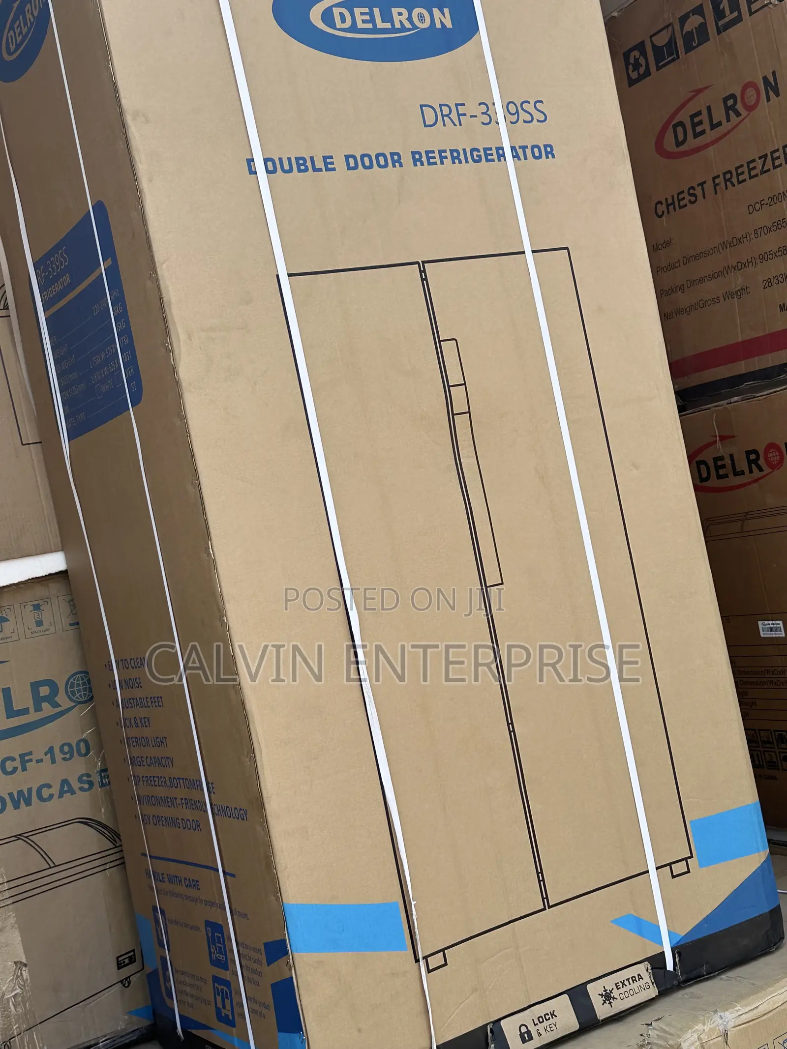 Delron Double Door Refrigerator DRF-339ss