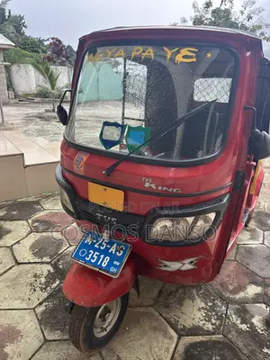TVS King Deluxe Plus iTouch Start 2025 Red