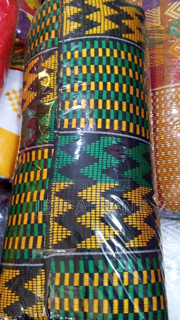 Beautiful Handwoven Kente Fabric