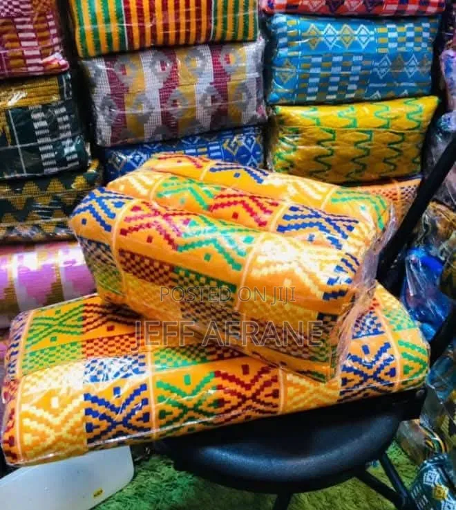 Beautiful Handwoven Kente Fabric