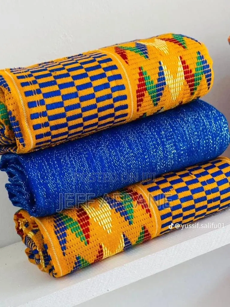 Beautiful Handwoven Kente Fabric