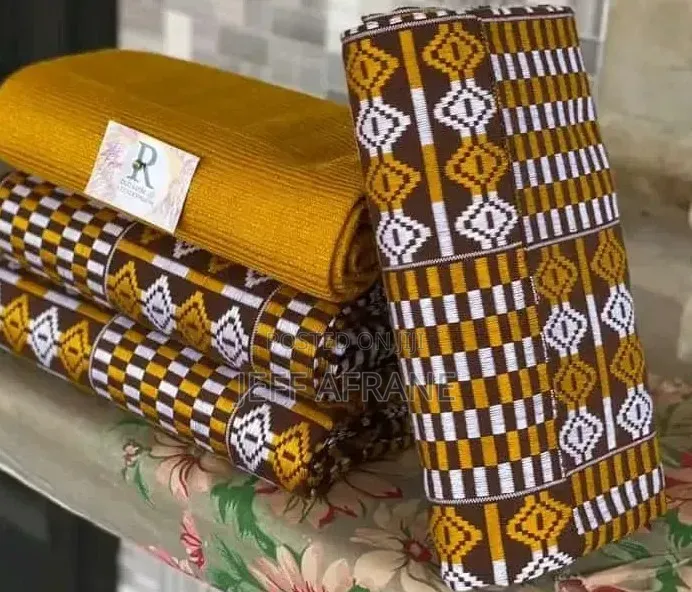 Beautiful Handwoven Kente Fabric