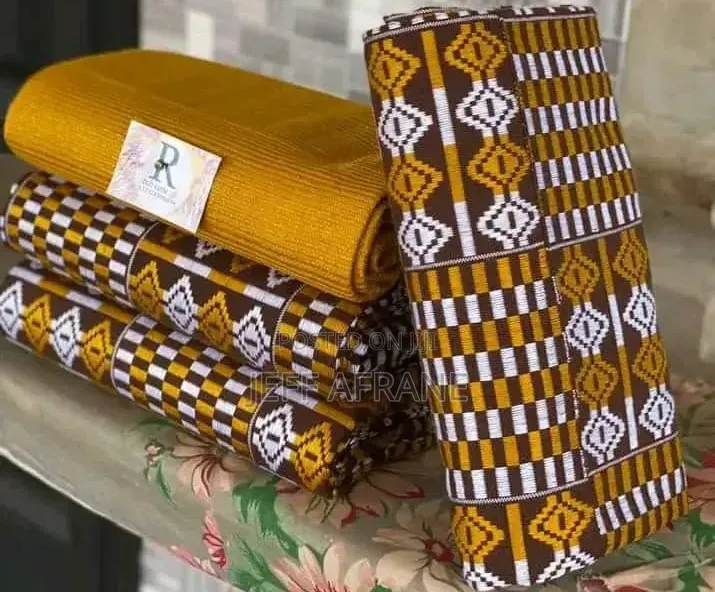 Beautiful Handwoven Kente Fabric