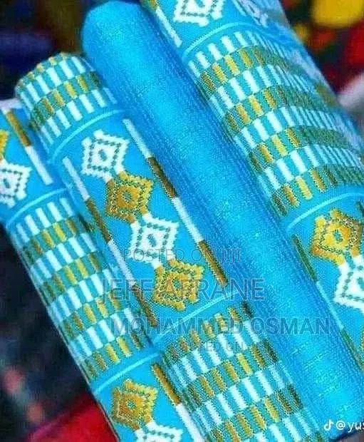 Beautiful Handwoven Kente Fabric