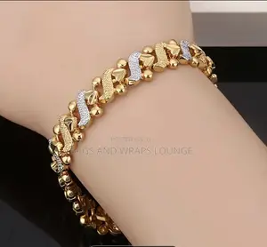 Ladies Golden-Silver Plated Bracelet