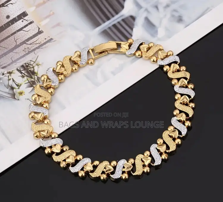 Ladies Golden-Silver Plated Bracelet