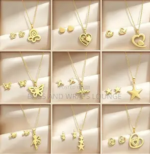 Stainleaa Steel Necklaces and Earrings Set