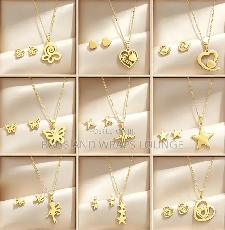 Stainleaa Steel Necklaces and Earrings Set