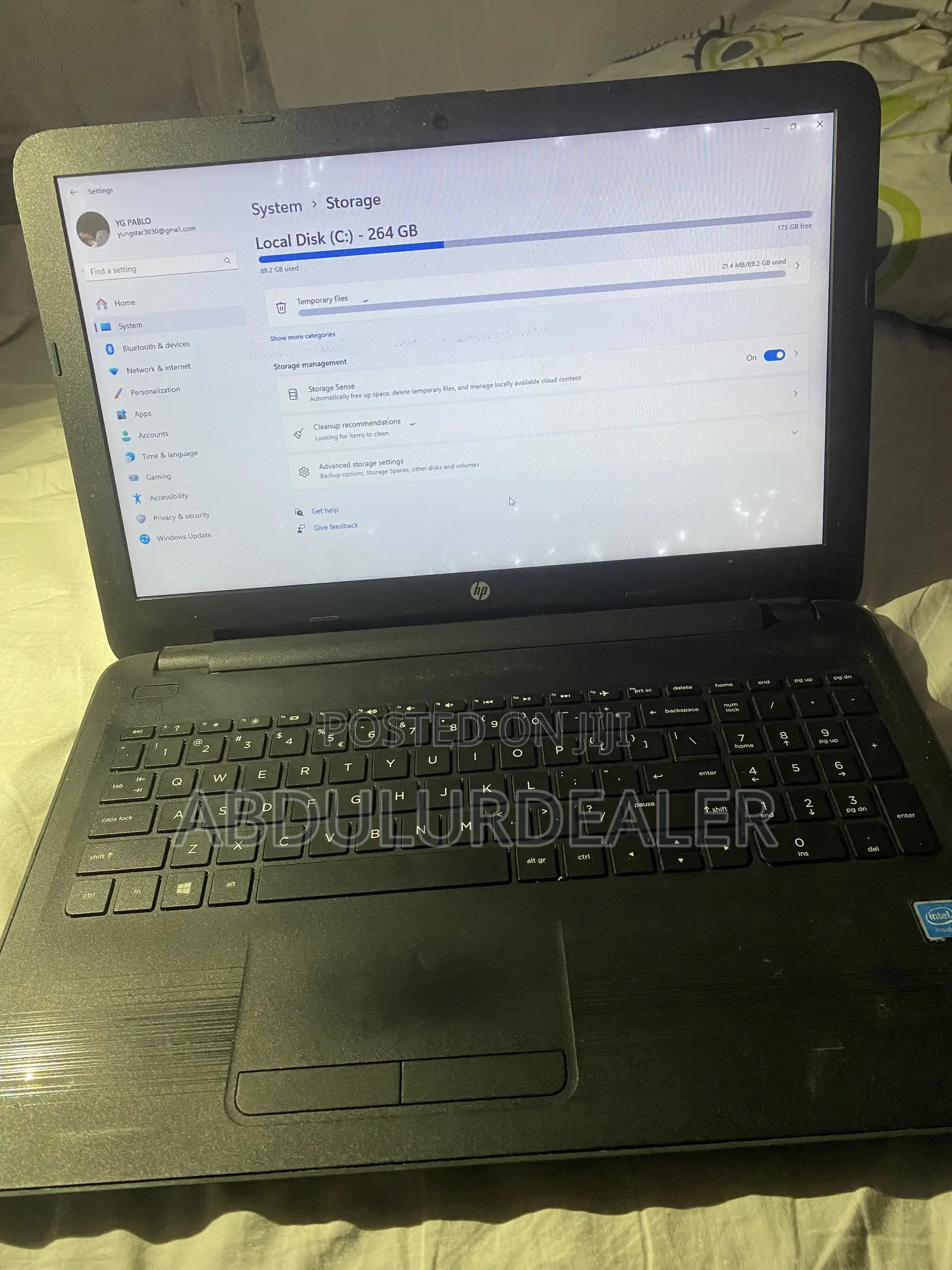 Laptop HP 8GB Intel Core i5 HDD 256GB