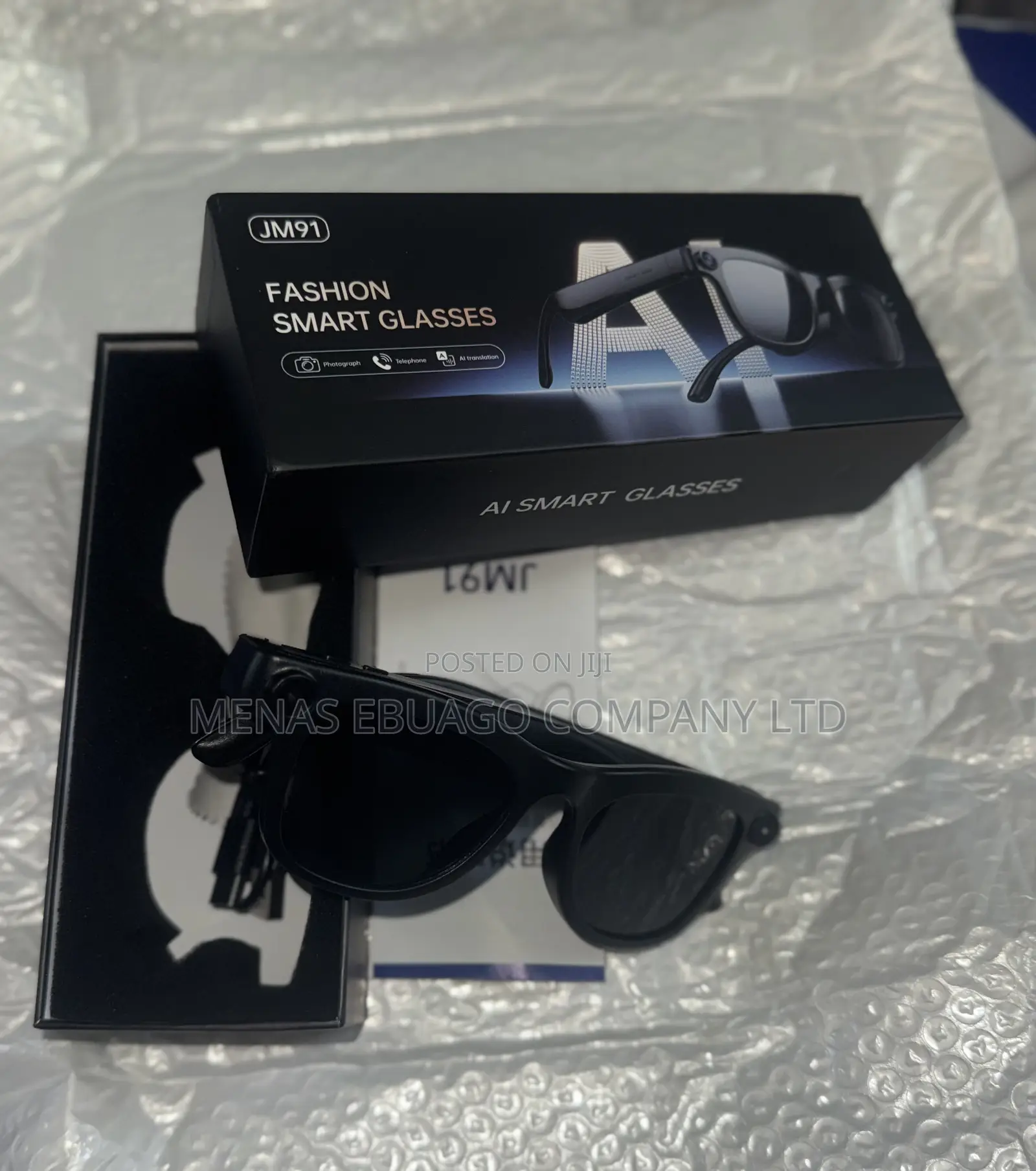 JM 91 Smart Glasses With HD Camera, Music & Call Function