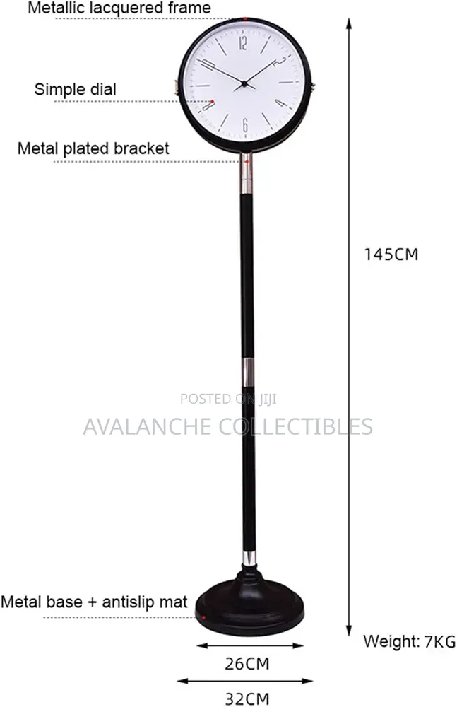 Pristine Standing Clock for Living Room,offices Etc