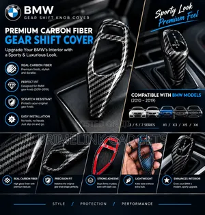 BMW Carbon Fibre Gear Knob Cover (Compatible Models in Description)