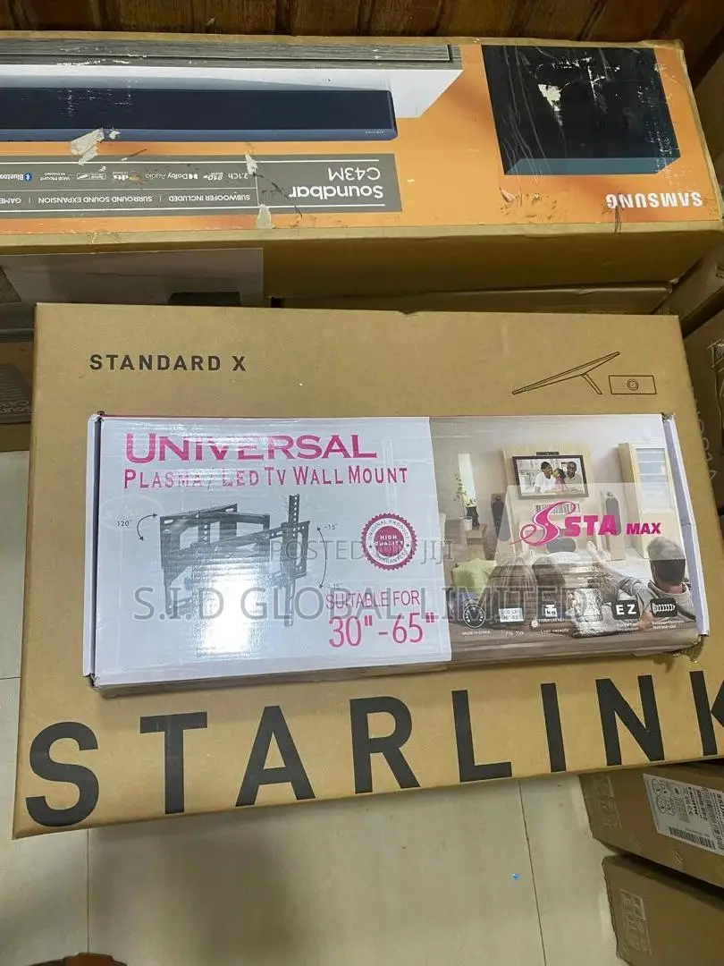 Universal TV Wall Mount 30'' -65''-Sta Max -Titable Swivel -