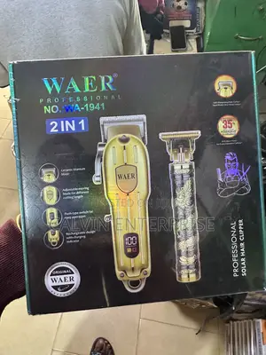 Professional Solar Hair Clipper 2 in 1