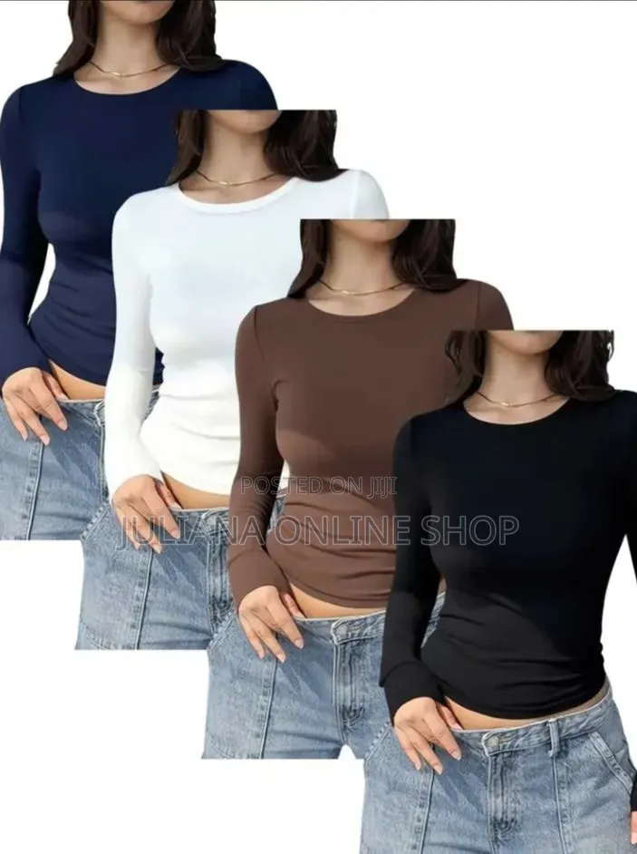Ladies Long Sleeves Round Neck