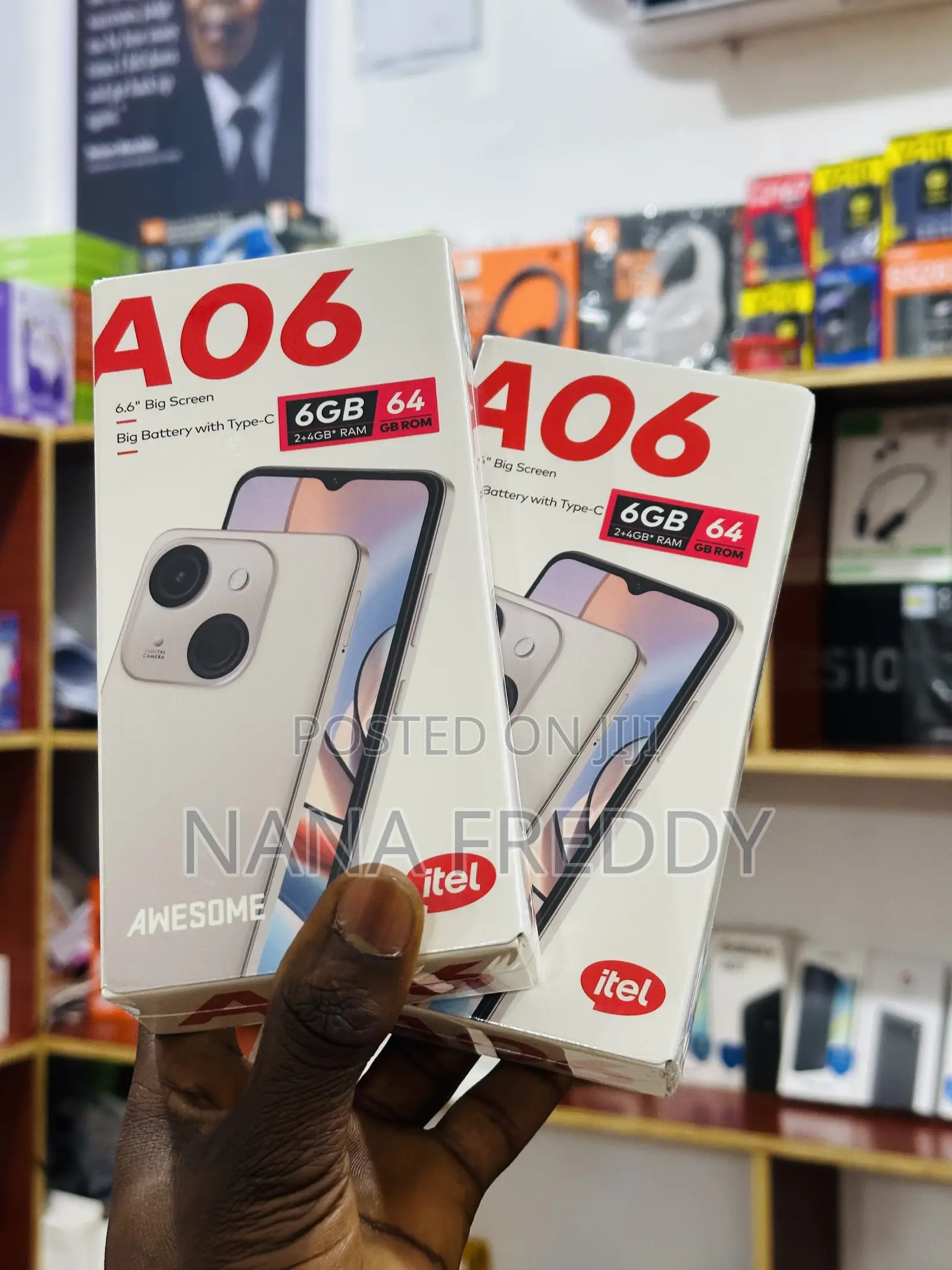 New Itel A06 64 GB Gold